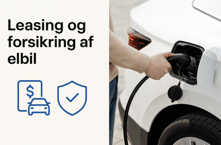 Forsikringskrav - hvid elbil bliver ladet - Skoda elbil