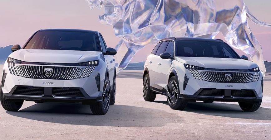 Peugeot elbil vist i profil