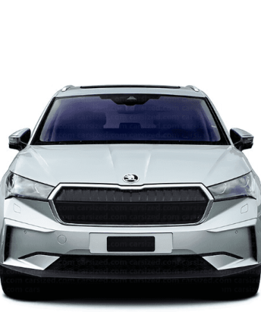 Skoda elbil i sølv-grå